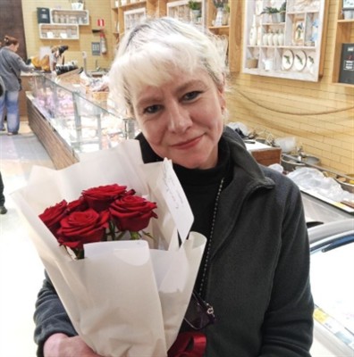 Bouquet of 5 red roses - Suzy