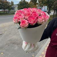 25 біло-рожевих троянд - Зефірний сонет фотозвіт 6