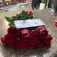 Bouquet of 15 imported red roses - Notes of Love photo report 3