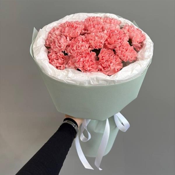 Bouquet of 17 pink dianthuses - Lea
