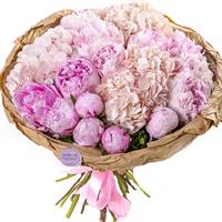 Bouquet of hydrangeas and peonies