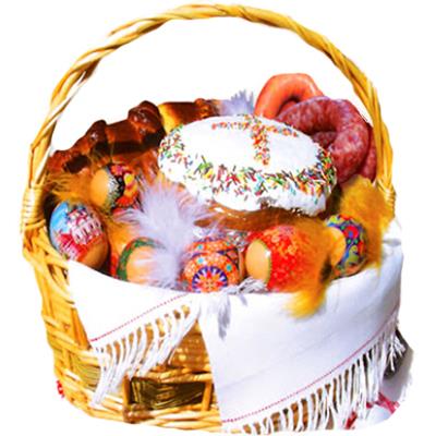 Корзинка пасхальных вкусностей Корзинка пасхальных вкусностей