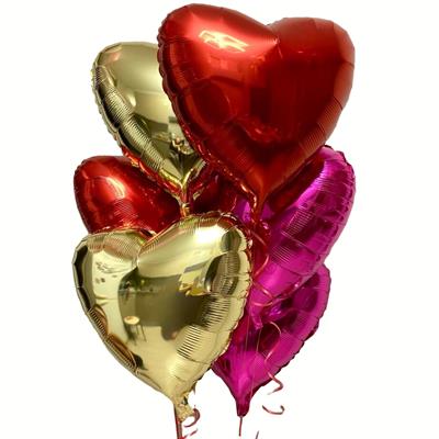 6 foil hearts 6 foil hearts