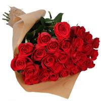Незабываемый букет из 25 красных импортных роз