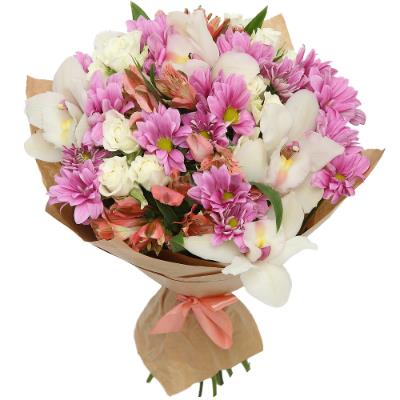 Bouquet of orchids and spray chrysanthemum Bouquet of orchids and spray chrysanthemum