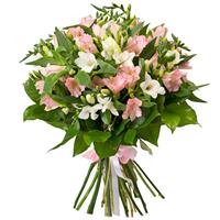 Bouquet of alstroemeria and freesia