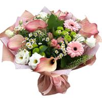 Букет з калл і гербер Букет з калл і гербер