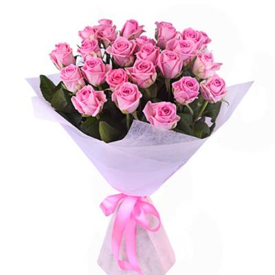 Букет з 21 рожевої троянди Букет з 21 рожевої троянди
