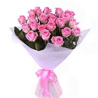 Букет из 21 розовой розы