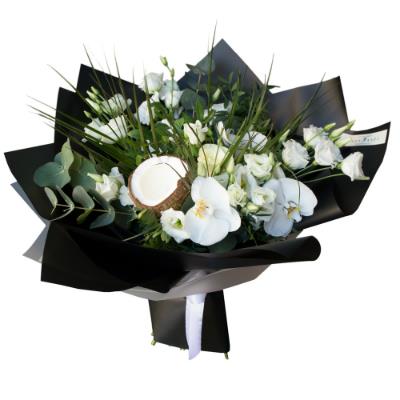 Bouquet of eustoma and orchids Bouquet of eustoma and orchids