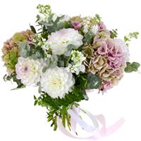 Букет з гортензії і жоржин Букет з гортензії і жоржин