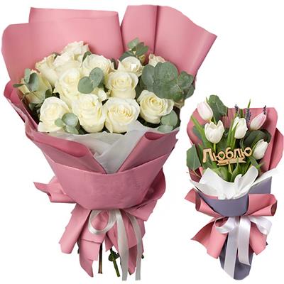 Букеты для мамы и дочки Букеты для мамы и дочки