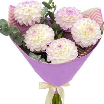 Букет из 5 георгин Букет из 5 георгин