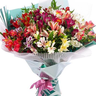 Lush bouquet of 51 alstroemerias Lush bouquet of 51 alstroemerias