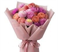 Bouquet of asters and dahlias