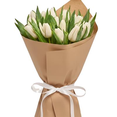 Букет білих тюльпанів Букет білих тюльпанів