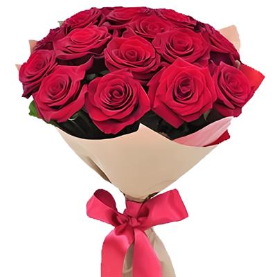 Passionate bouquet of 15 red roses Passionate bouquet of 15 red roses