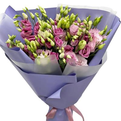 Bouquet of 15 pink eustoma Bouquet of 15 pink eustoma