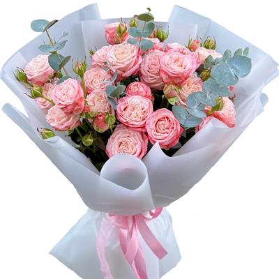 A most tender bouquet of 5 branches of lace-like peony roses A most tender bouquet of 5 branches of lace-like peony roses