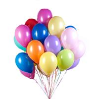 Охапка 25 разноцветных шариков