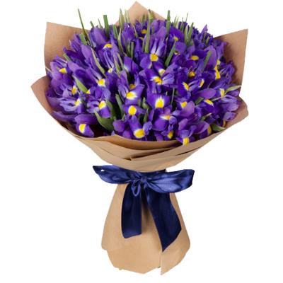 Bouquet of 35 blue irises Bouquet of 35 blue irises