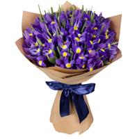 Bouquet of 35 blue irises Bouquet of 35 blue irises