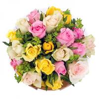 21 multi-colored rose in kraft 21 multi-colored rose in kraft