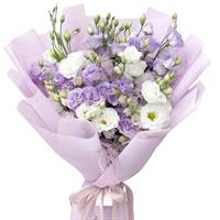 Gentle bouquet of 11 branches of eustoma