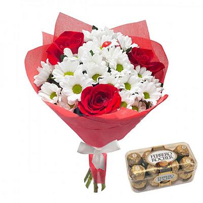 Розы и хризантемы, Ferrero Rocher Розы и хризантемы, Ferrero Rocher