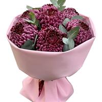 Изысканный букет из 7 хризантем