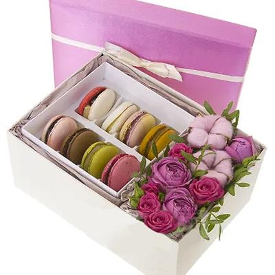 Flowers and macaroons Flowers and macaroons