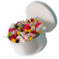 Box of flowers with Raffaello
