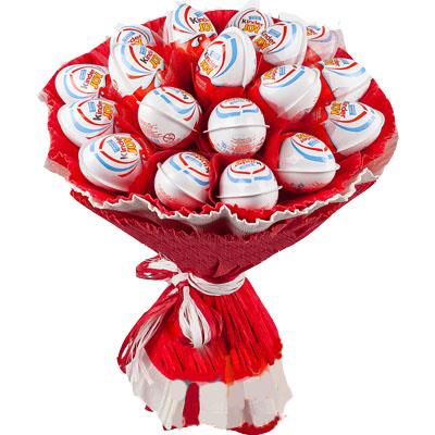 Букет з шоколадних яєць Kinder Joy Букет з шоколадних яєць Kinder Joy